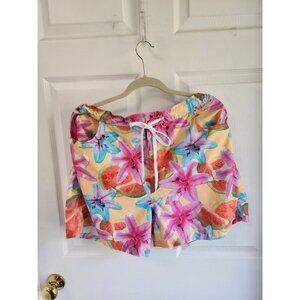 Body Glove Women's Swim Trunks Board Shorts  Tropical Print size XXL EUC